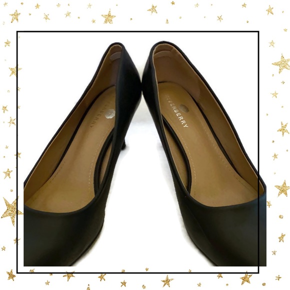 Cute Riverberry Black Women's Heels Pumps 9 - Picture 3 of 6